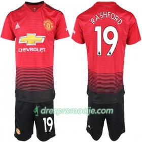 Manchester United Dres Marcus Rashford 19 Dječji Domaći 2018/19 Kratkih Rukava